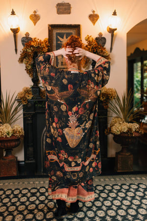 Heart of Gold Opera Duster Kimono Robe - Sacred Heart