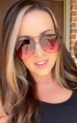 Ace Aviator Sunglasses - Hot Pink