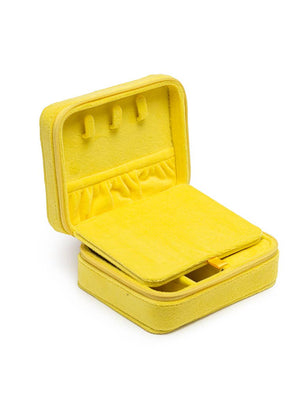 Bag of Chips Velvet Jewelry Case – Yellow