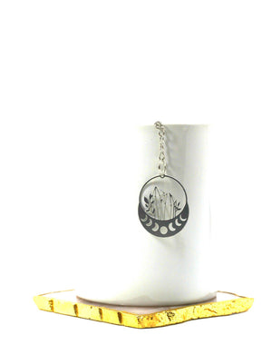 Crystals & Moon Cycle Loose Leaf Tea Infuser