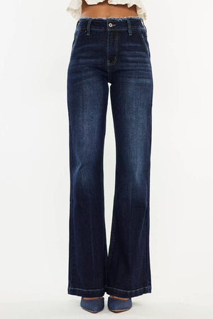 High Rise Wide Flare Jean