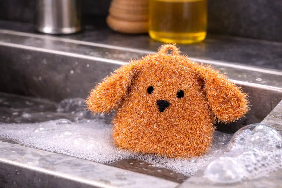 Rufus Scrubby– Cute Dog Dish Scrubber