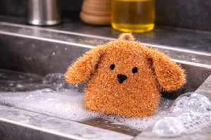 Rufus Scrubby– Cute Dog Dish Scrubber