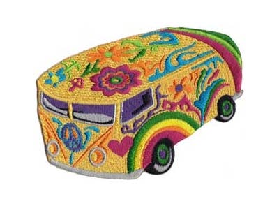 Groovy Psychedelic Peace Van Patch