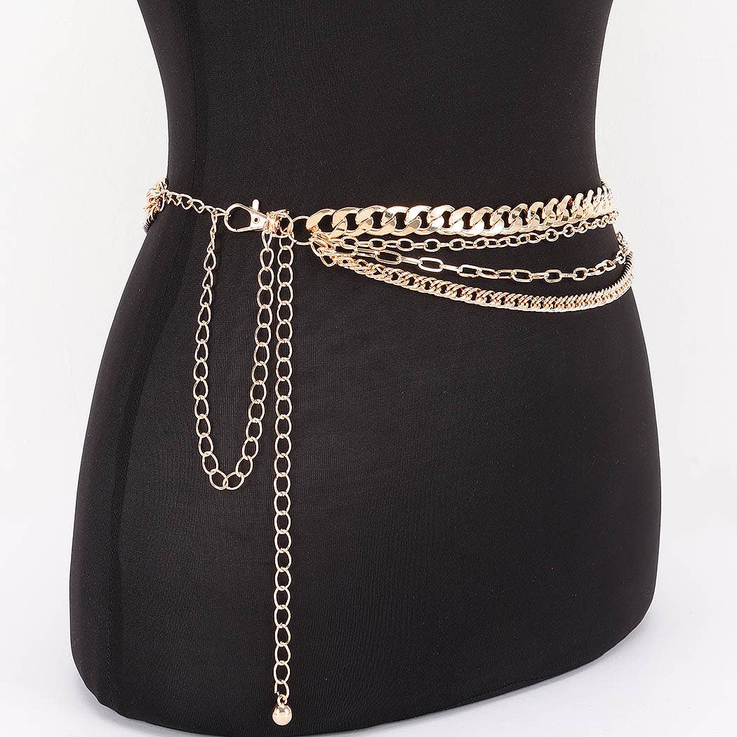 Layered Chain Drop Belt