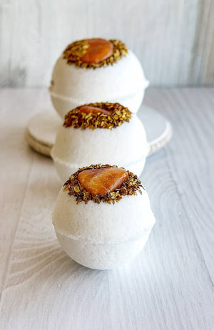 Carnelian & Osmanthus Bath Bomb