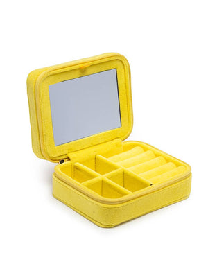 Bag of Chips Velvet Jewelry Case – Yellow