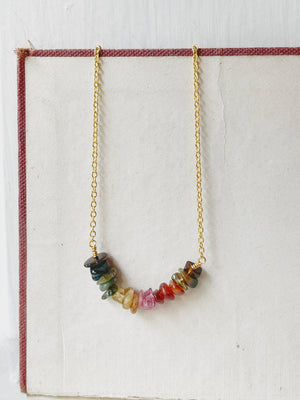 Tourmaline Chip Necklace