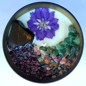Persephone (Queen of the Underworld) • 8oz Soy Crystal Candle