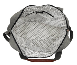 Dream Create Inspire Up-Cycled Canvas Weekender Bag