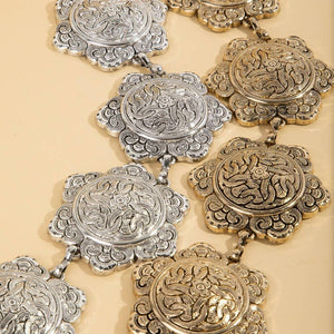 Ornate Weave Hexagon Chain Belt
