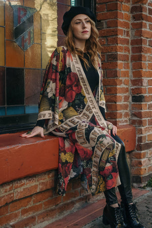 Friendship Love and Truth Opera Duster Kimono Robe