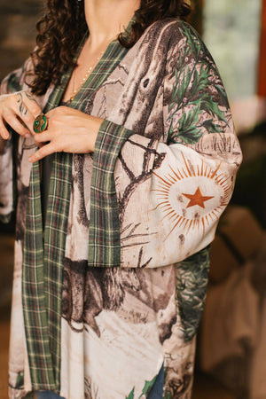 Winter Wish Christmas Matinée Duster Kimono