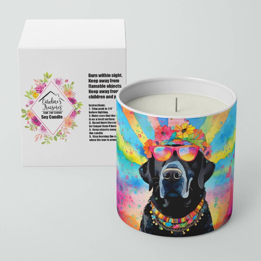 Black Labrador Hippie Dawg Soy Candle
