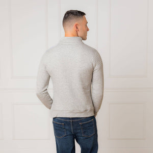 Quilted Half Zip Pullover