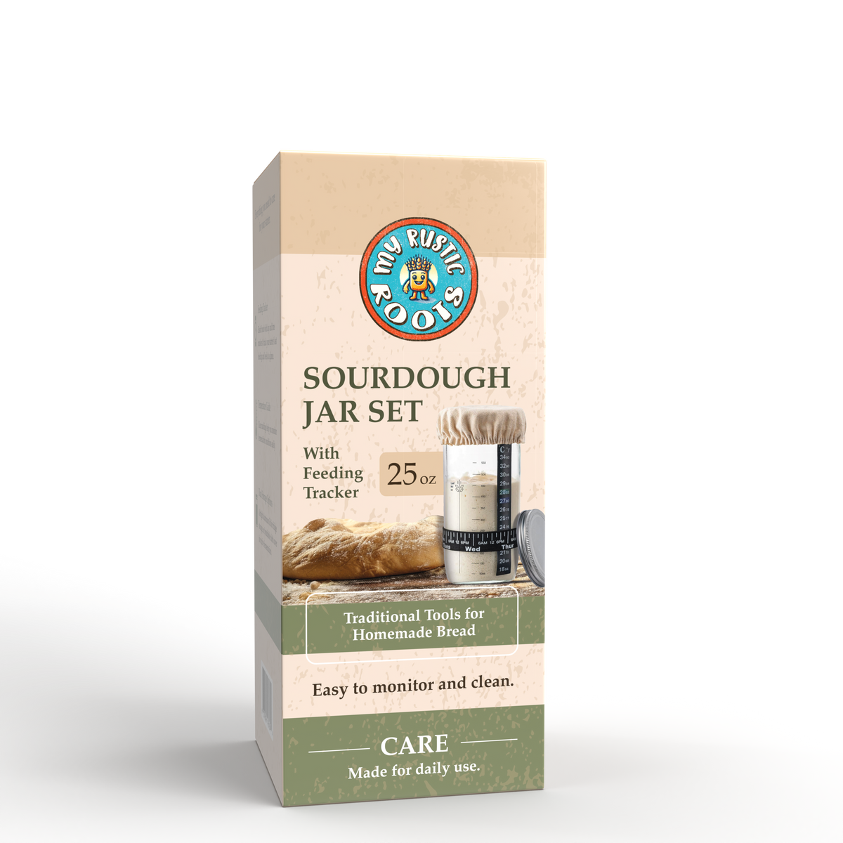 Sourdough Starter Jar Kit with Bonus Starter