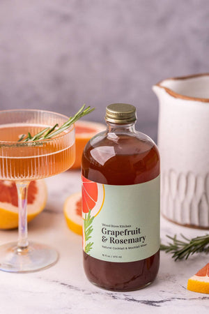 Grapefruit & Rosemary Cocktail Mixer and Mocktail Mixer, 16 oz