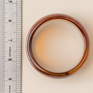 Transparent Resin Bangle Bracelet