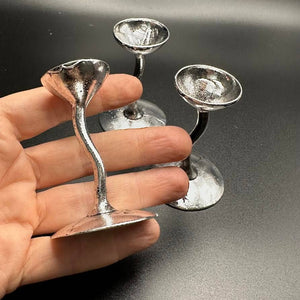 Mini Silver Chalice Sphere Holder