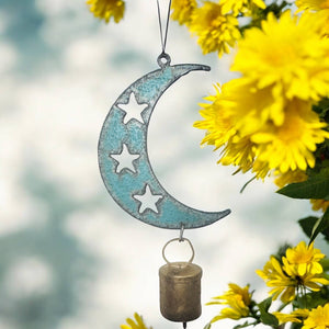 MOON Ornament Wind Chime bell Door hanger Hippie gift USA