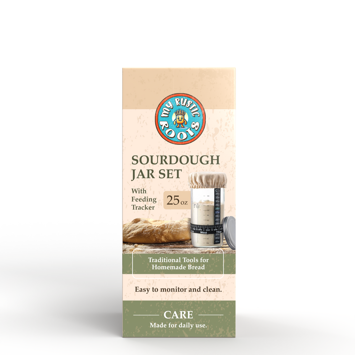 Sourdough Starter Jar Kit with Bonus Starter