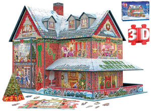 Christmas House 3D Puzzle, 1,100 Pieces