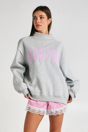 Mahjong Embroidery Sweatshirt