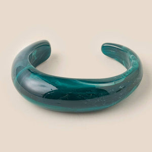 Transparent Resin Cuff Bracelet
