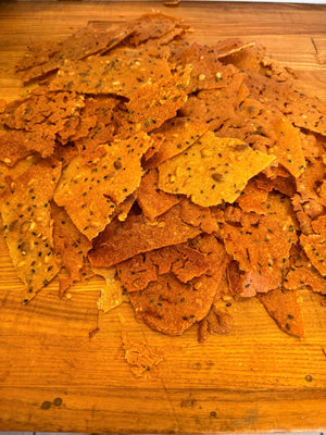 Organic Seeded Sourdough Crackers Scratch - made in house