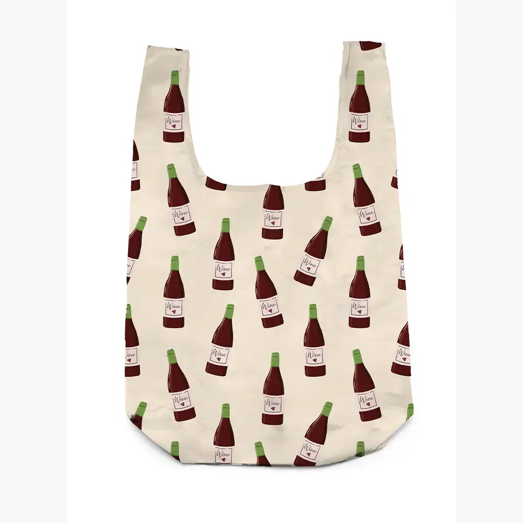 Wine Bottle Bag Charm & Reusable Shopper