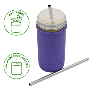 Stainless Steel Smoothie Straw for Quart Mason Jars