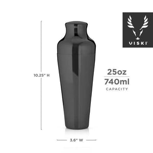 Black Gunmetal Parisian Cocktail Shaker