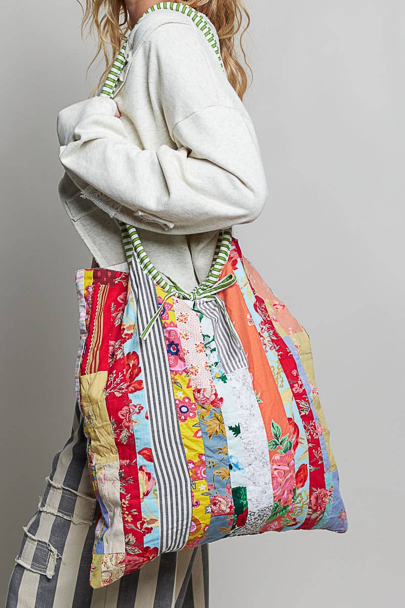 Boho Quilted Patchwork Shoulder Bag