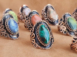 Handcrafted Natural Stone Ring Collection