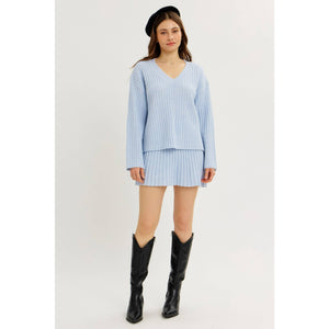 Cloud Soft Oversized V-Neck Sweater with Bell Sleeves