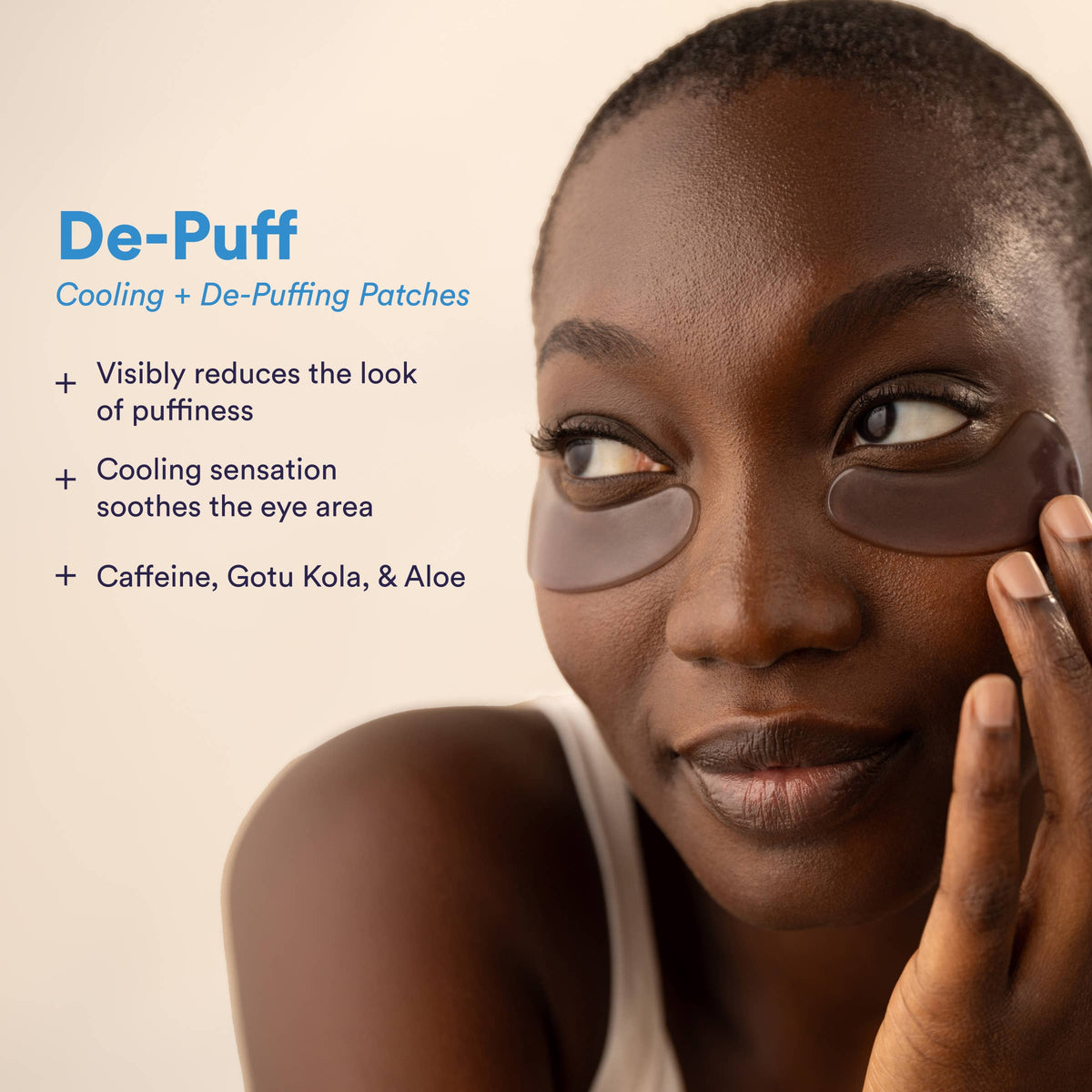 De-Puffing Under-Eye Patches with Caffeine, Aloe & Gotu Kola