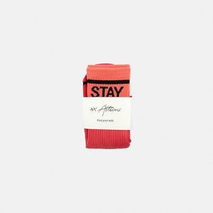 “Stay Wild” Crew Socks – Ombre by Atticus Poetry