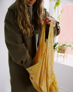Upcycled Sari Reusable Tote Bag