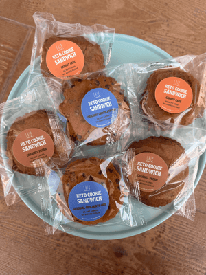 Carrot Cake Keto Cookie Sandwich
