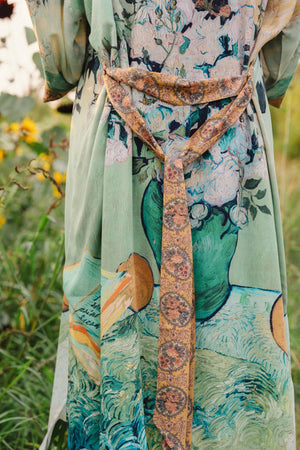 Van Gogh I Paint My Dream Opera Duster Kimono Robe