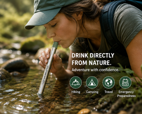 Stainless Steel Personal Water Filter Straw