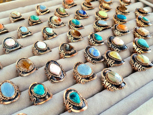 Handcrafted Natural Stone Ring Collection