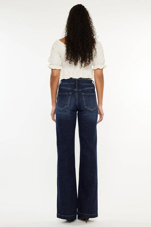 High Rise Wide Flare Jean