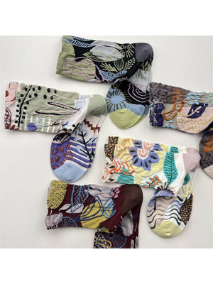 Rufia - Abstract Botanical Crew Socks