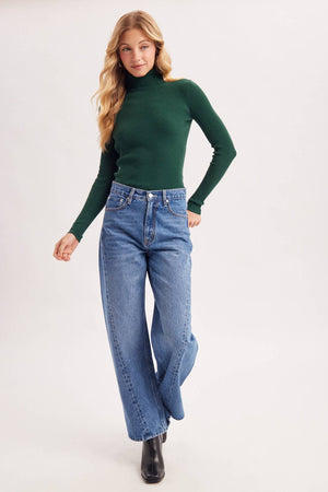 Essential Rib Turtleneck Pullover