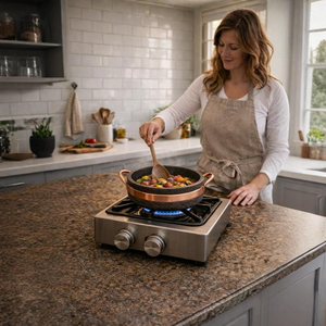 Handmade Brazilian Soapstone Pan | 2.0L / 2.1 Qt | Naturally Non-Toxic