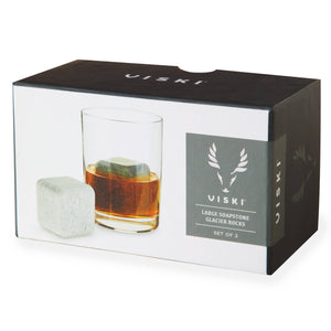 Large Soapstone Whiskey Cubes, Set of 2