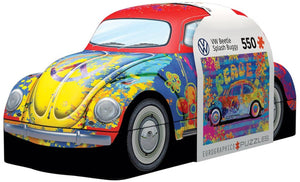 VW Beetle Splash Tin Puzzle, 550 Pieces