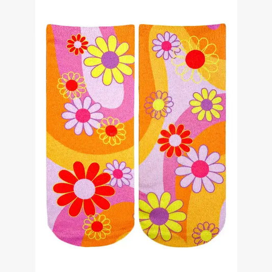 Groovy Daisies Flower Power Ankle Socks