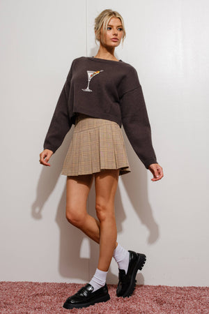 MANDY MARTINI SWEATER - Cozy, Trendy, Playful